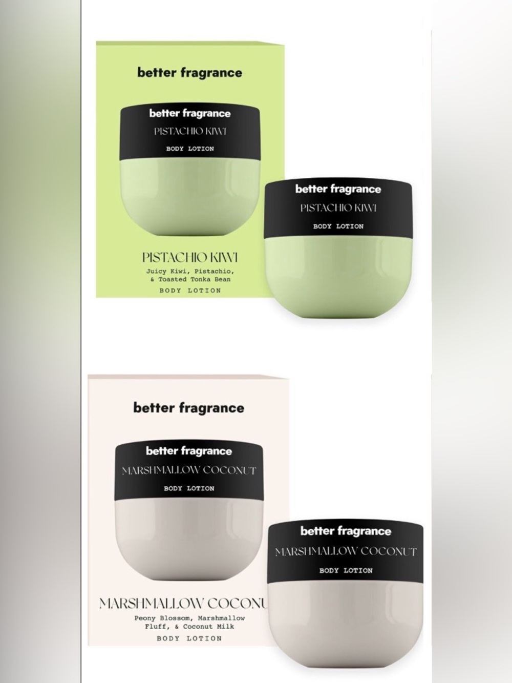 2pc. Pistachio Kiwi & Marshmallow Coconut Hydrating Lotion